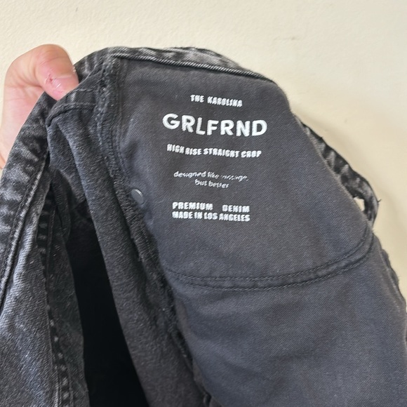 GRLFRND Karolina High Rise Straight Crop East Side Denim Jeans Size 31 - Picture 11 of 12